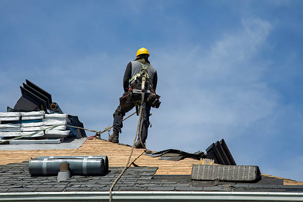 Professional Roof Installation technician working in Melstone, MT